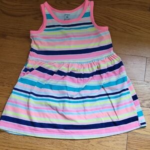 Toddler Girls Rainbow-Striped Dress
